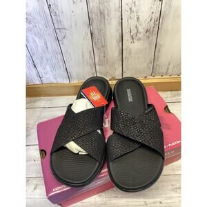 Skechers GOwalk On-The-GO 600-Glistening Women's Sandals - Size 9 Wide